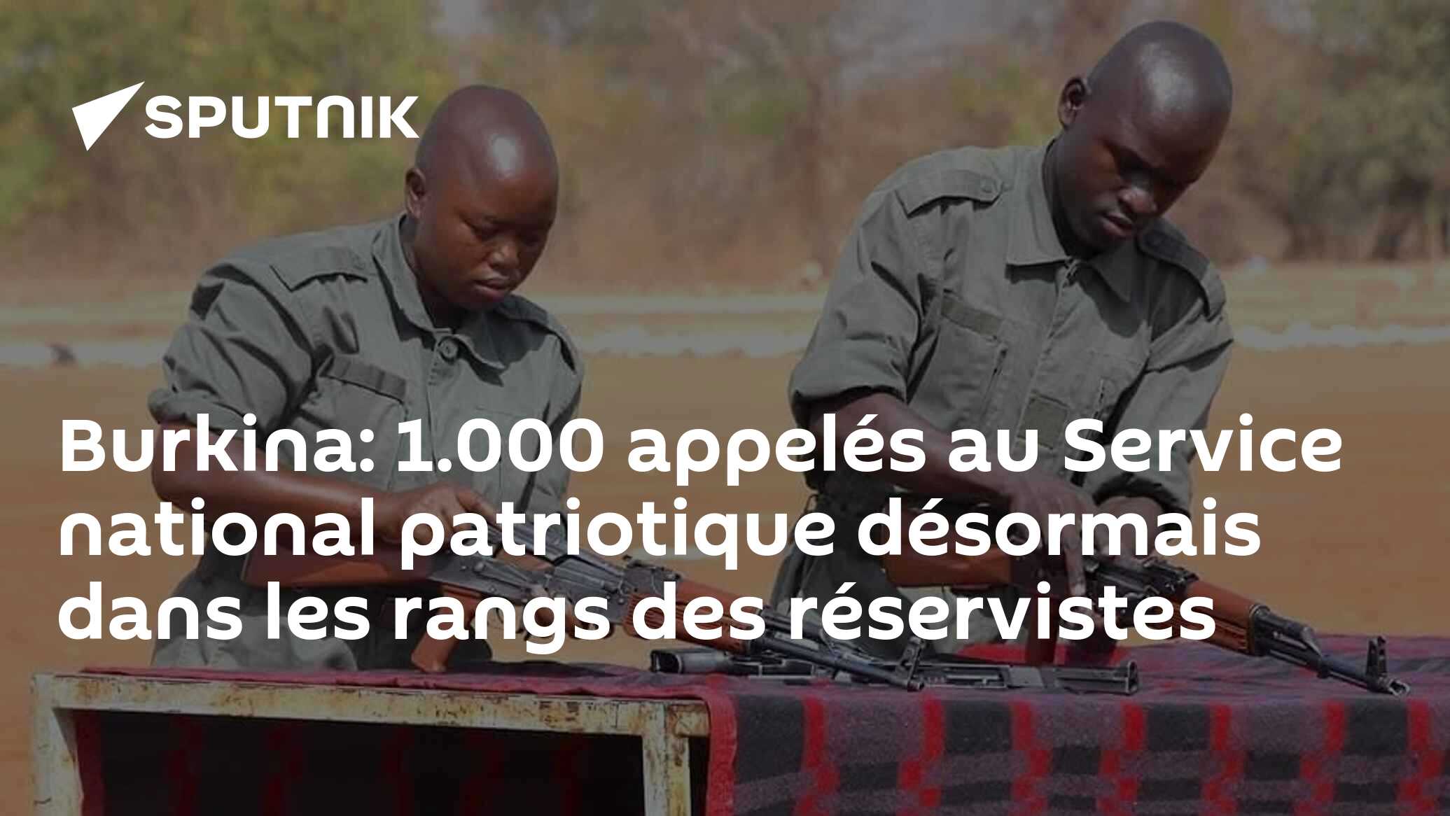 Burkina: 1.000 appelés au Service national patriotique désormais dans les rangs des réservistes