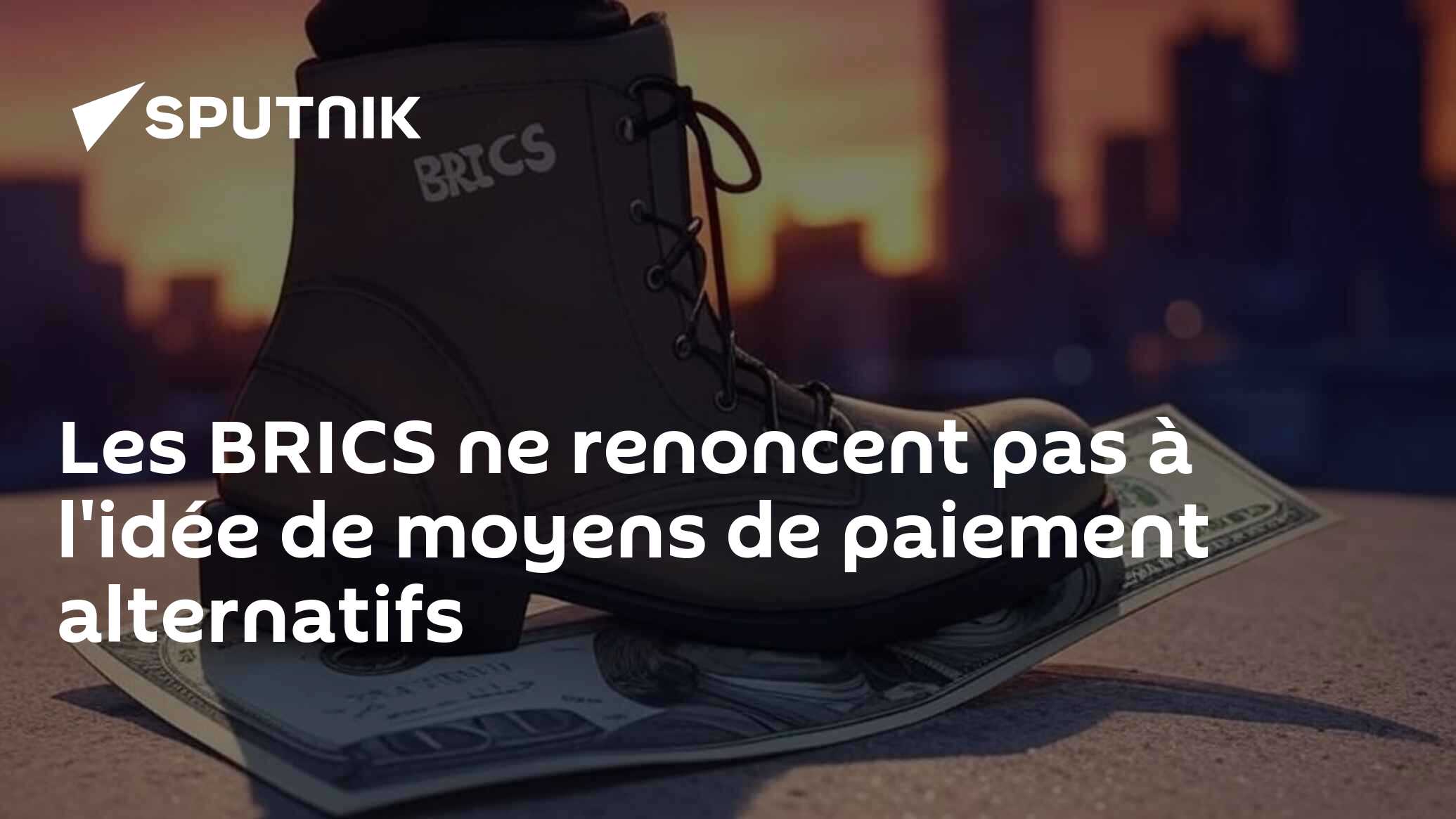 Les BRICS ne renoncent pas à l'idée de moyens de paiement alternatifs