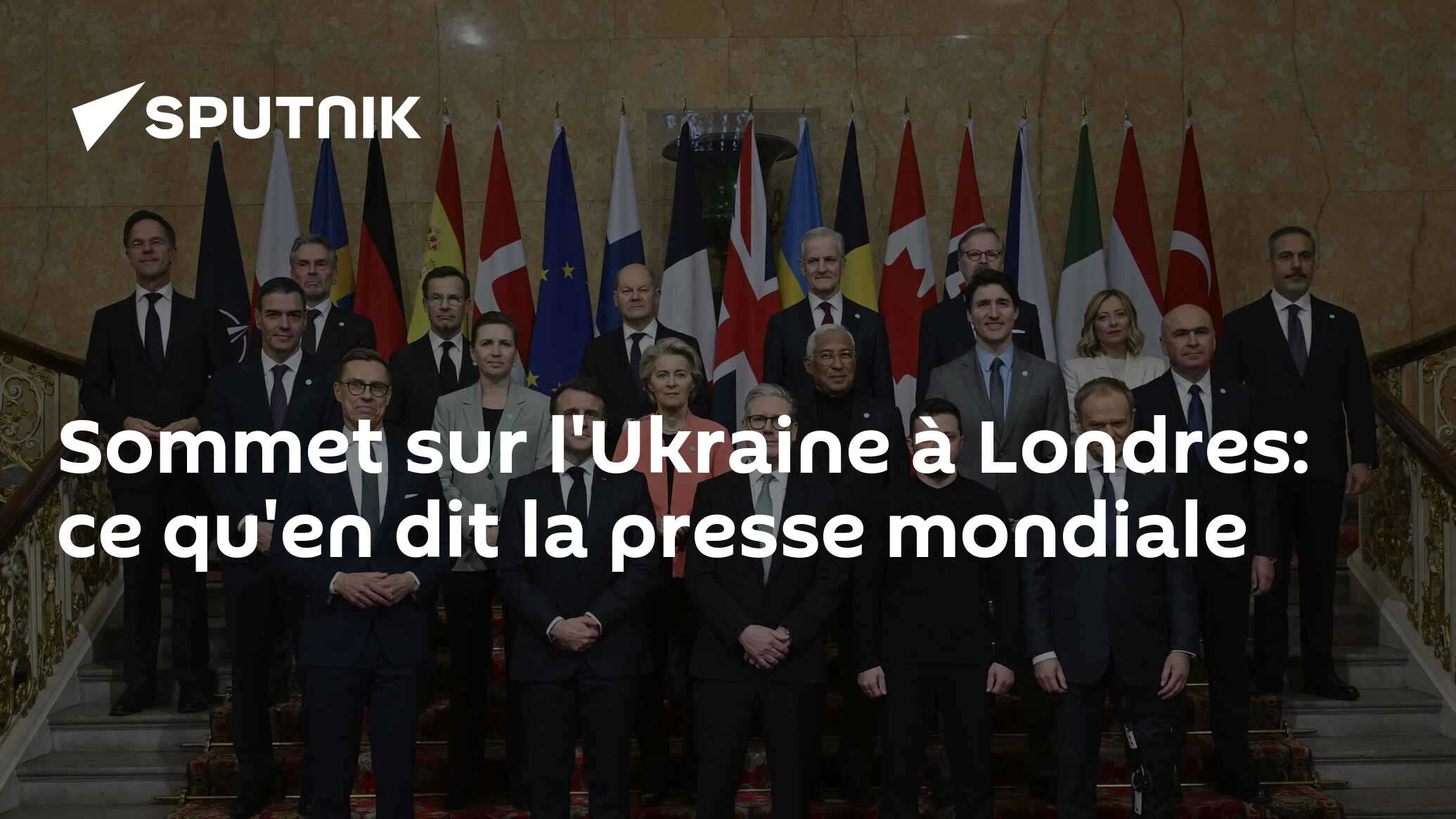 Sommet sur l'Ukraine à Londres: ce qu'en dit la presse mondiale