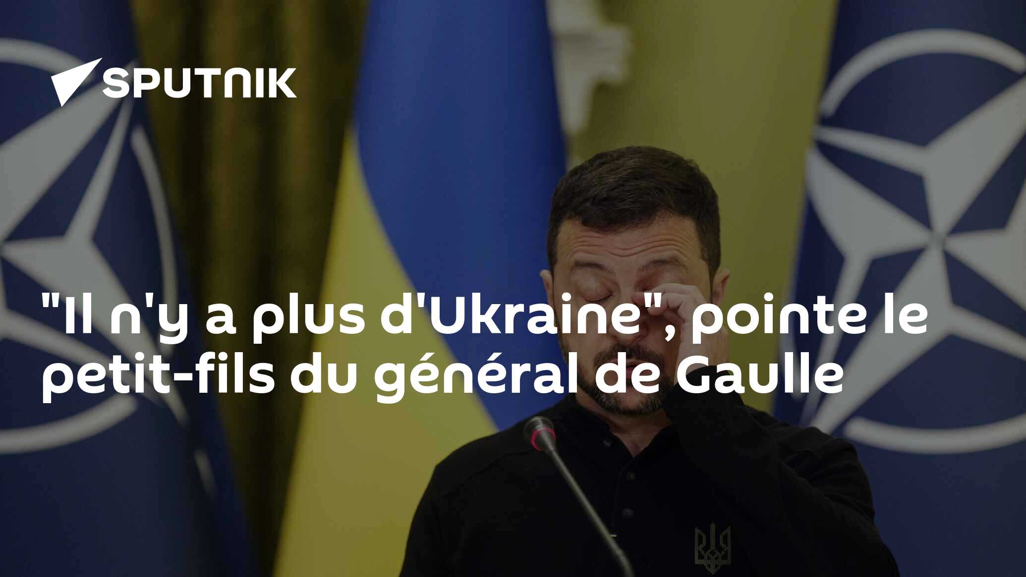 "Il n'y a plus d'Ukraine", pointe le petit-fils du général de Gaulle