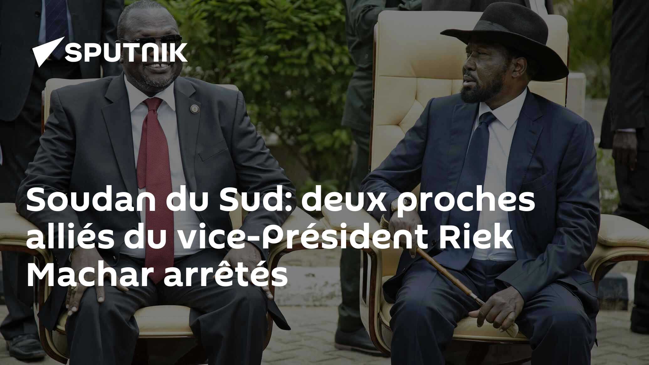 Soudan du Sud: deux proches alliés du vice-Président Riek Machar arrêtés