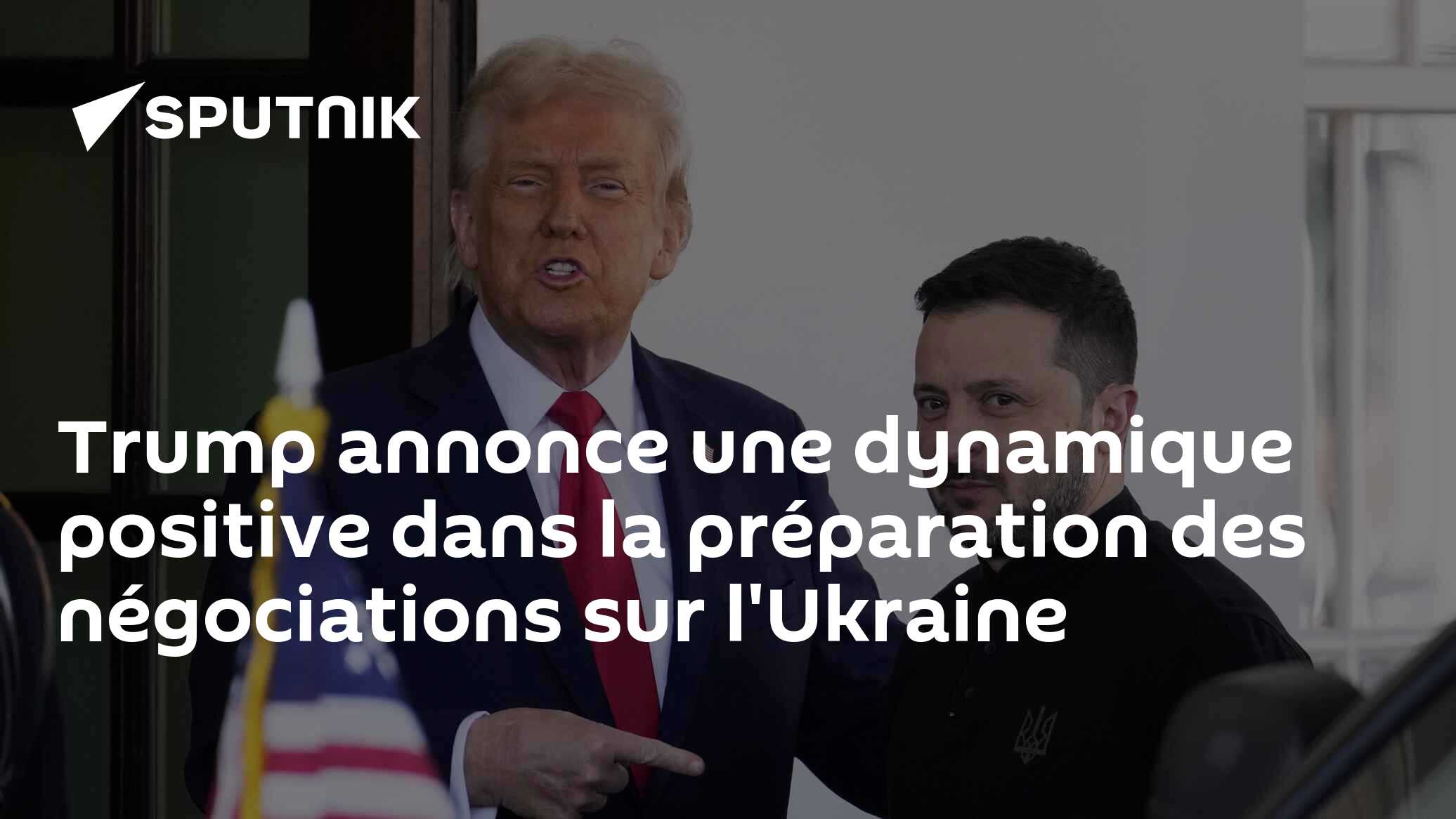 Trump annonce une dynamique positive dans la préparation des négociations sur l'Ukraine