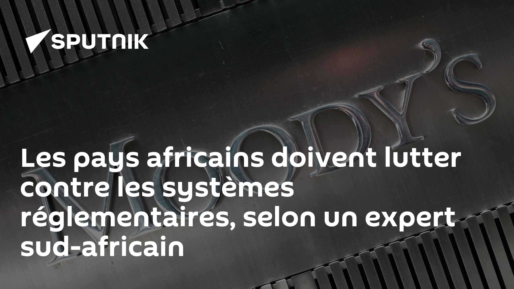 Les pays africains doivent lutter contre les systèmes réglementaires, selon un expert sud-africain