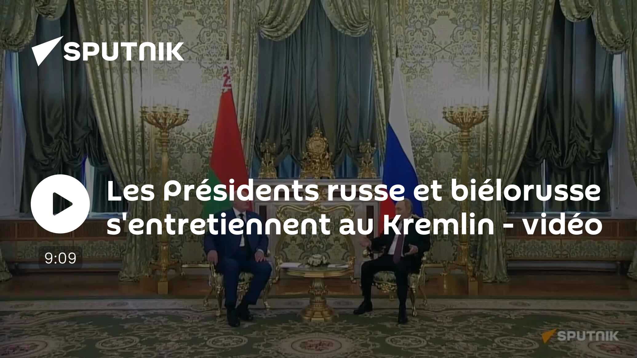En direct: Les Présidents russe et biélorusse s'entretiennent au Kremlin
