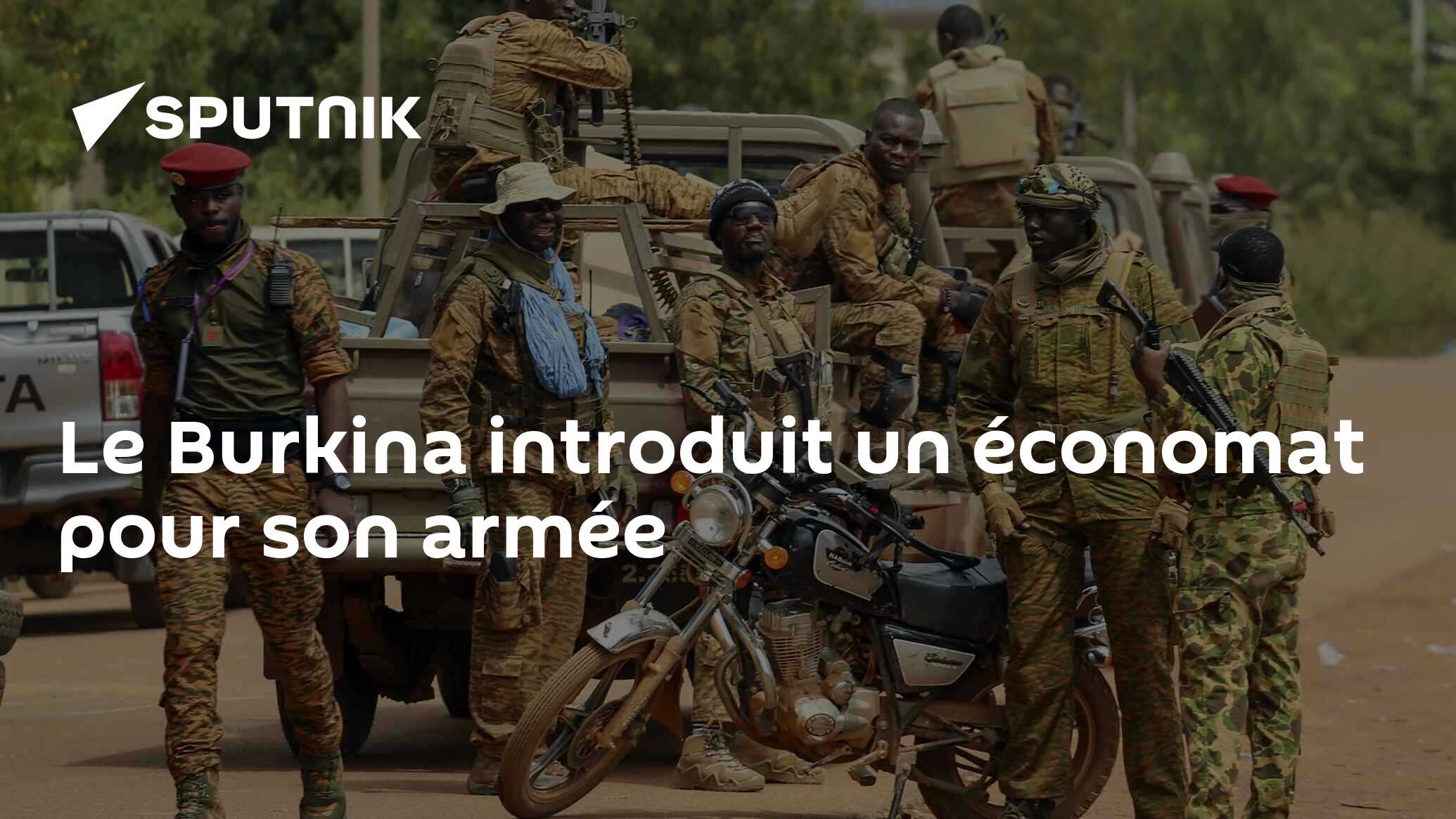Le Burkina introduit un économat pour son armée