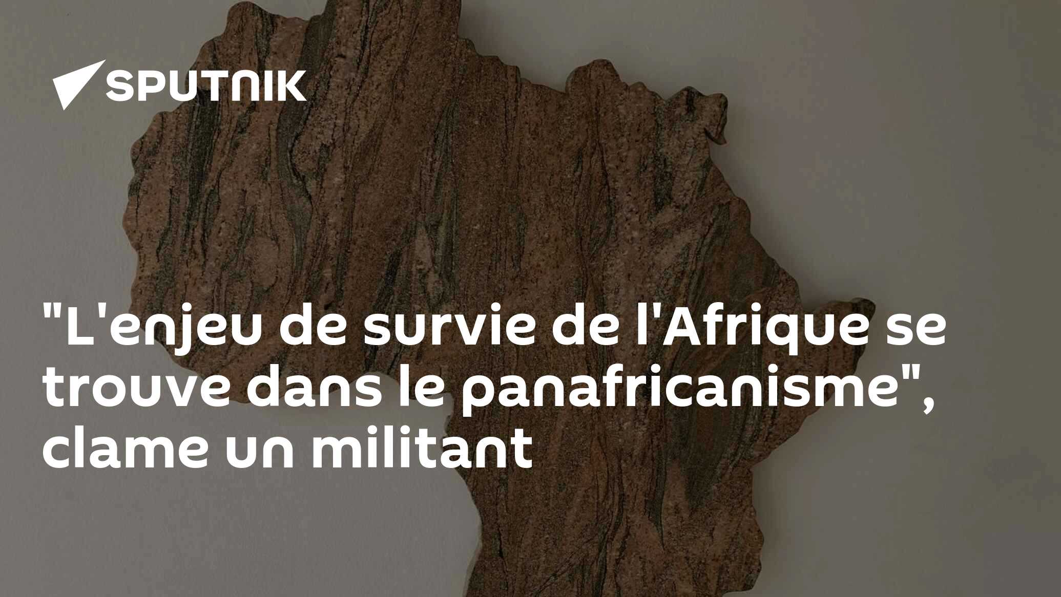 "L'enjeu de survie de l'Afrique se trouve dans le panafricanisme", clame un militant