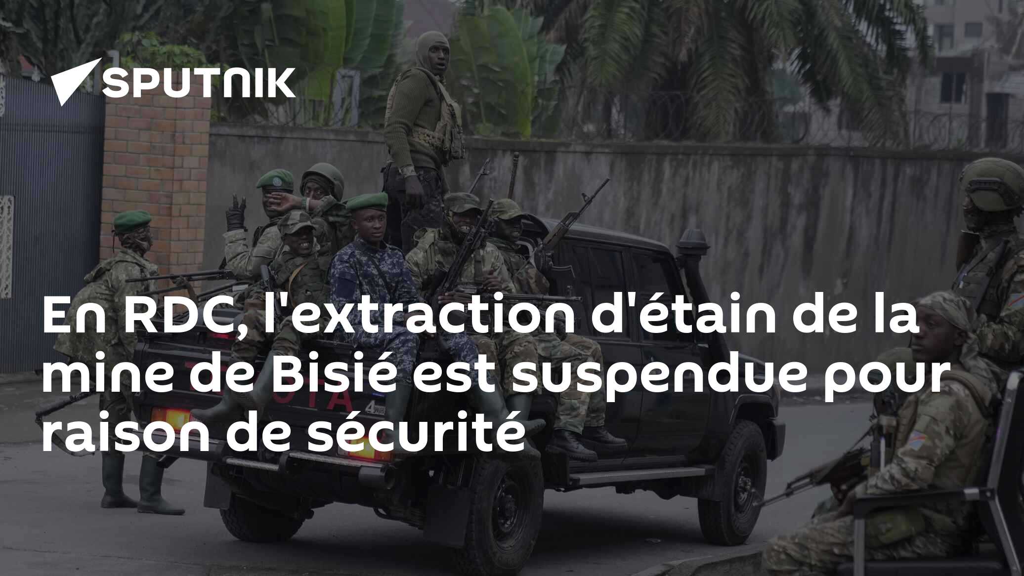 En RDC, l'extraction d'étain de la mine de Bisié est suspendue pour raison de sécurité