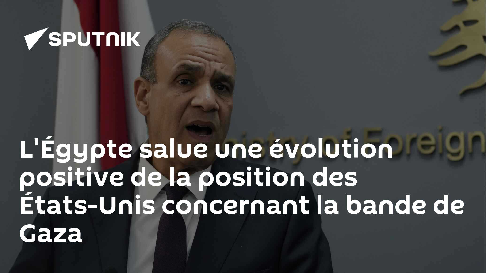 L'Égypte salue une évolution positive de la position des États-Unis concernant la bande de Gaza