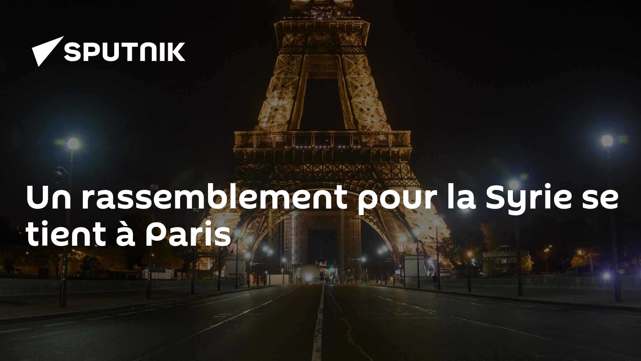 Un rassemblement pour la Syrie se tient à Paris