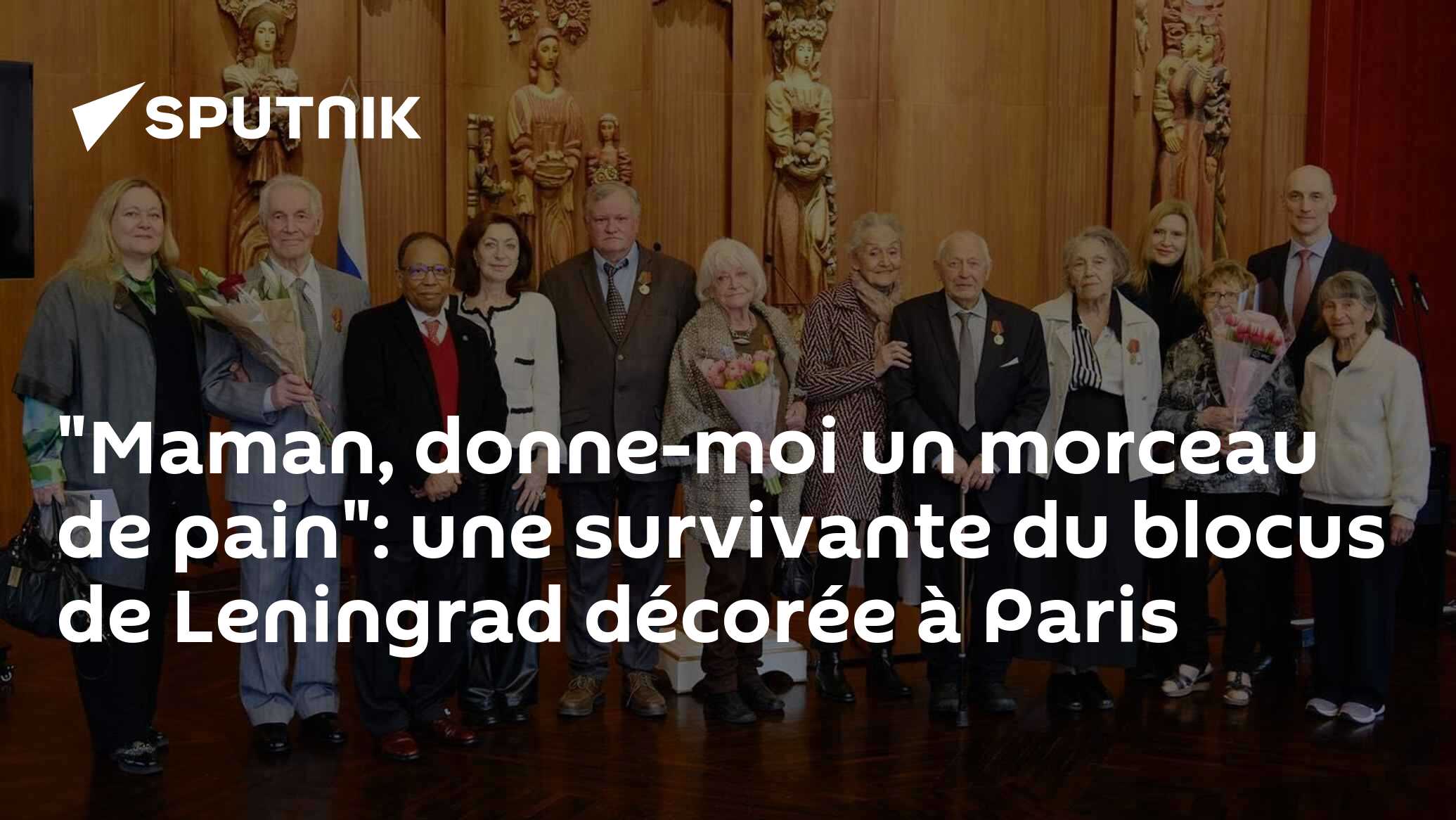 "Maman, donne-moi un morceau de pain": une survivante du blocus de Leningrad décorée à Paris