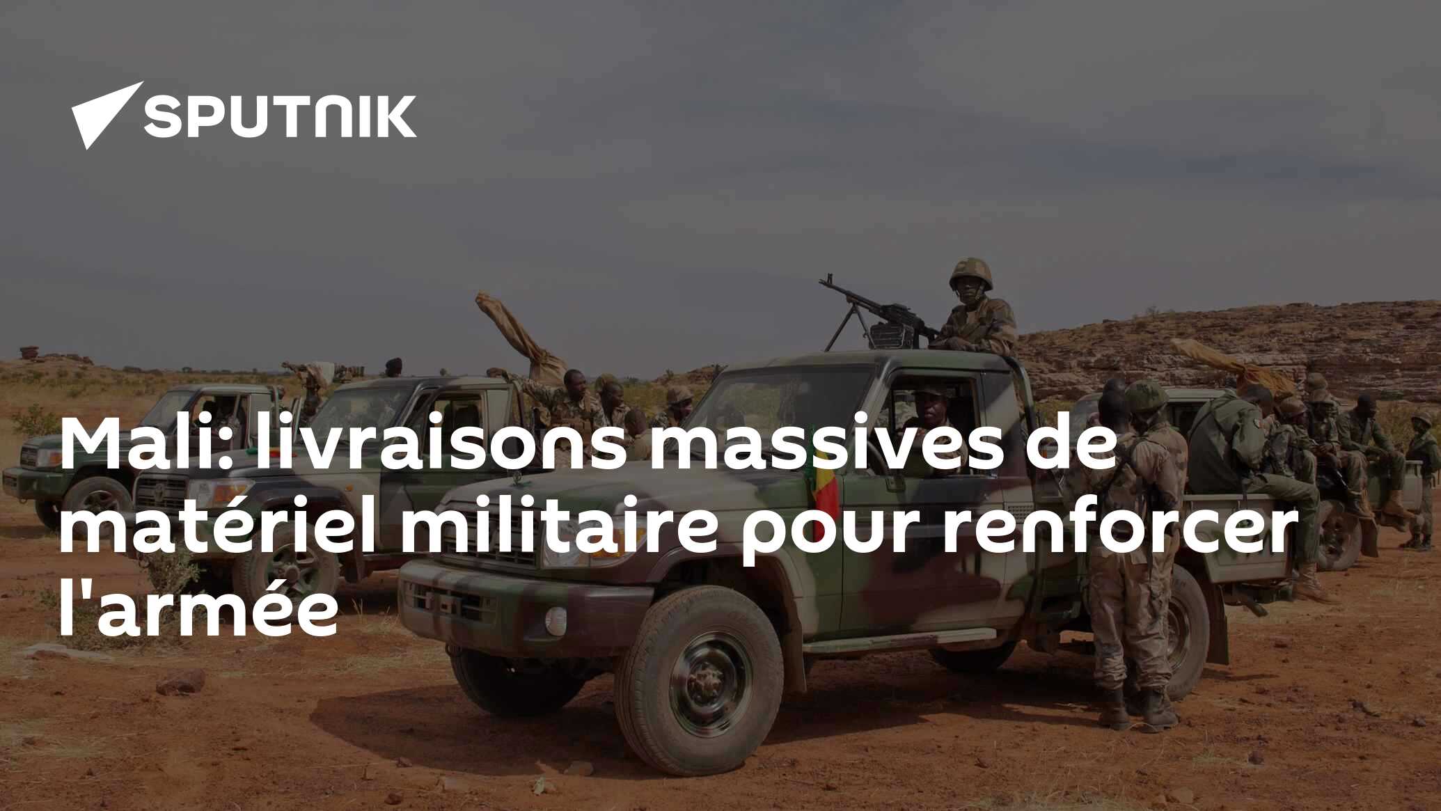 Mali: livraisons massives de matériel militaire pour renforcer l'armée