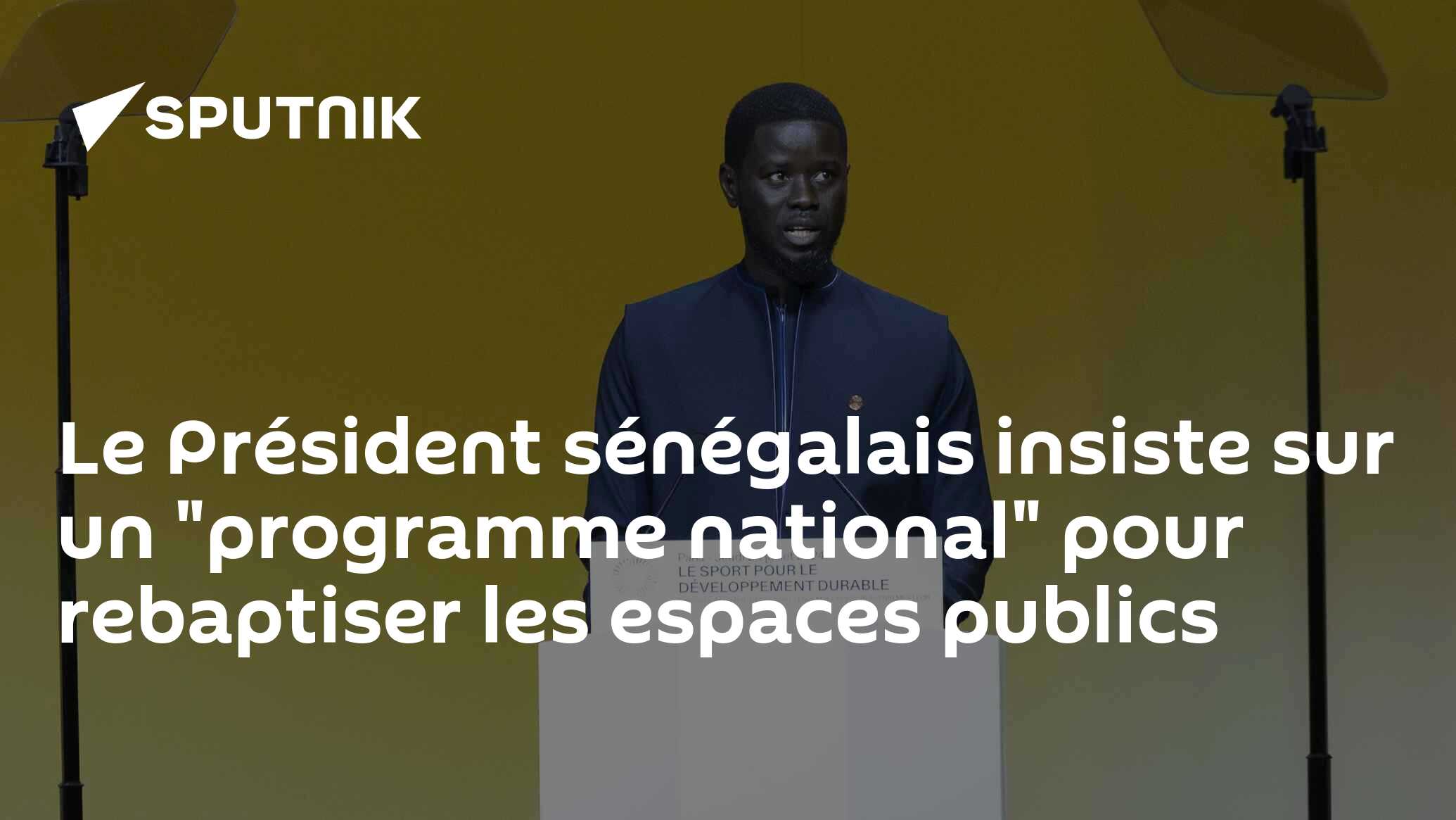 Le Président sénégalais insiste sur un "programme national" pour rebaptiser les espaces publics