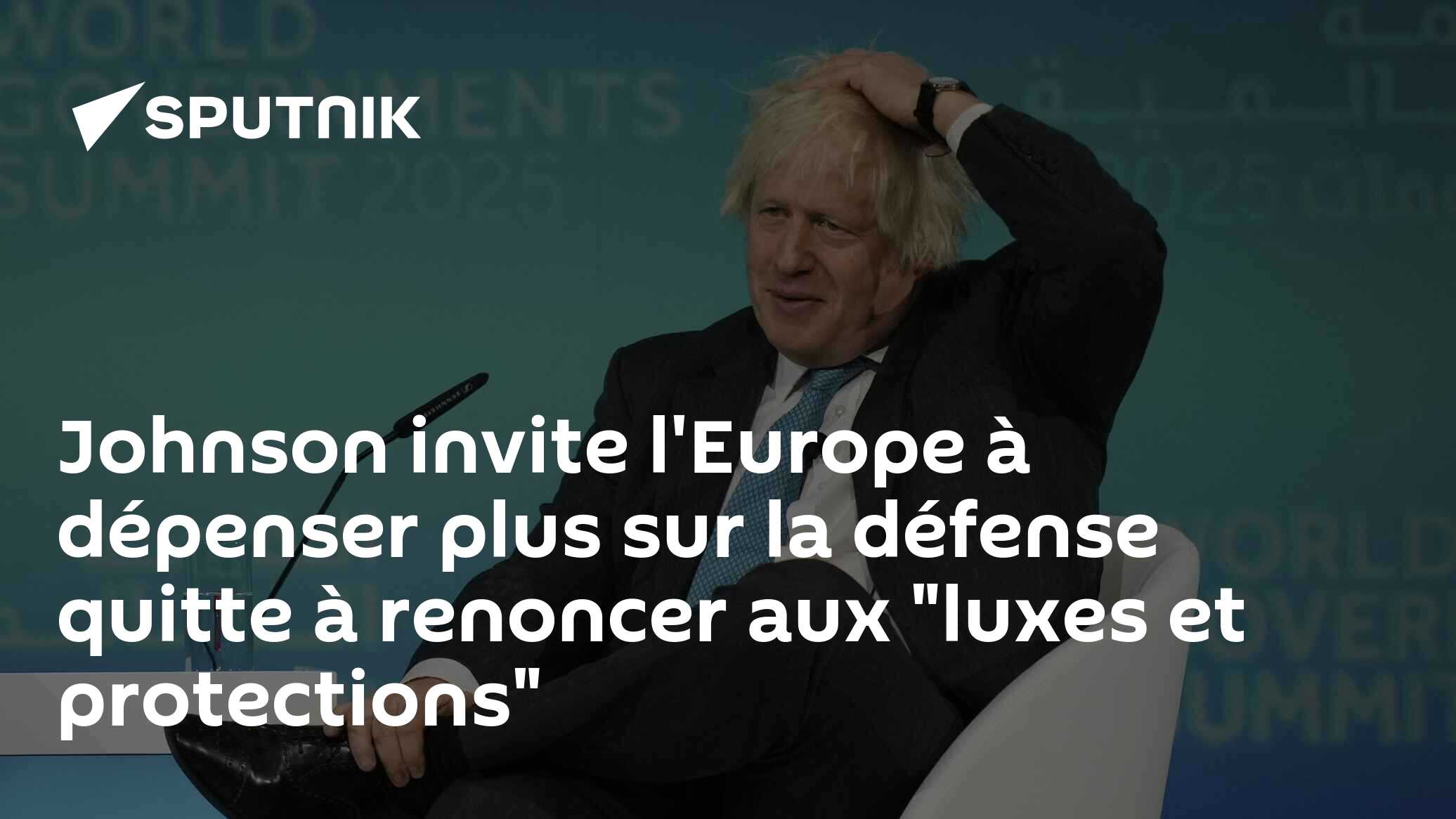 Johnson invite l'Europe à dépenser plus sur la défense quitte à renoncer aux "luxes et protections"
