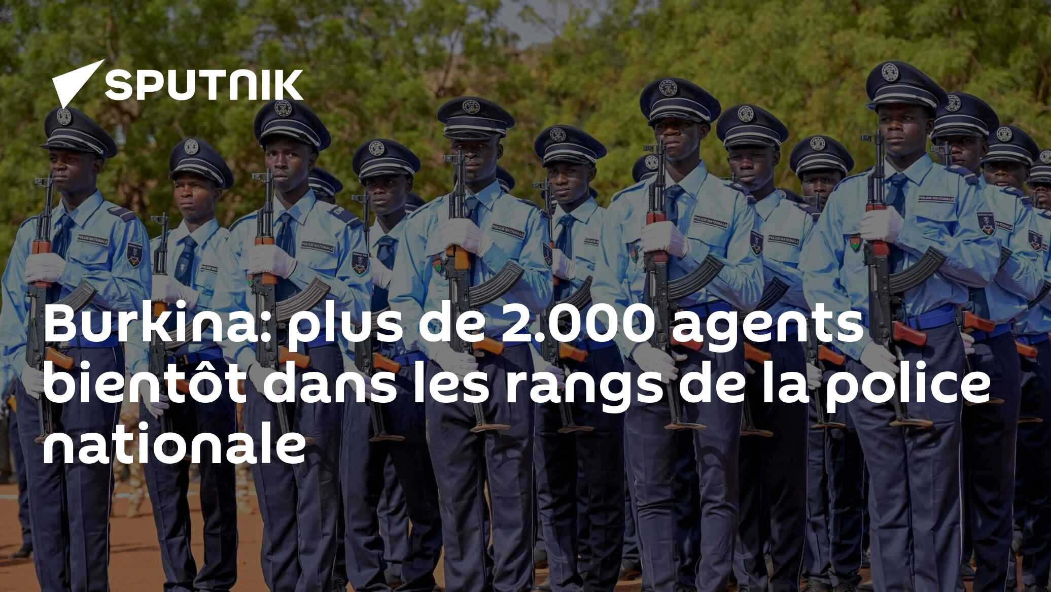 Burkina: plus de 2.000 agents bientôt dans les rangs de la police nationale