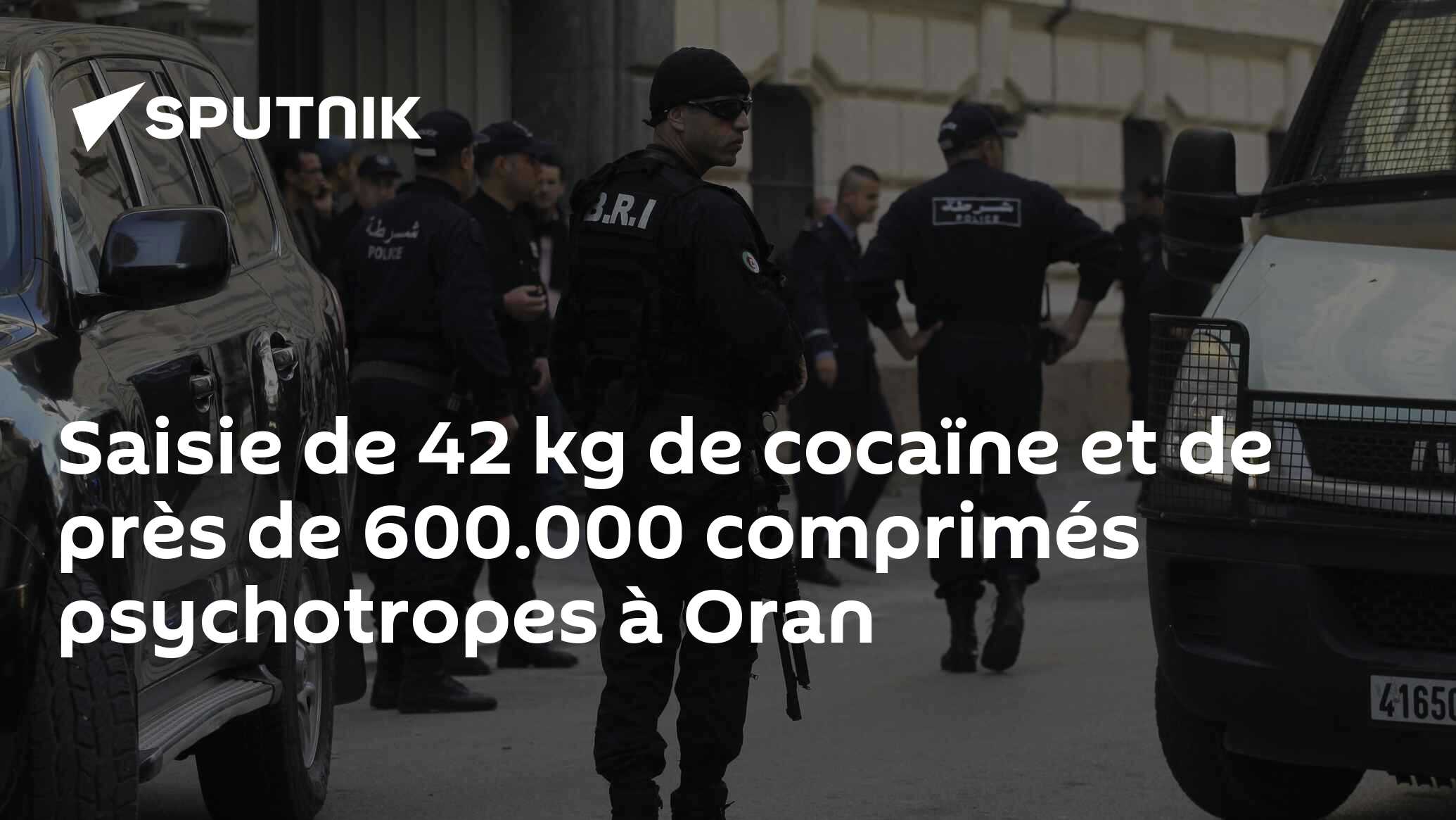 Saisie de 42 kg de cocaïne et de près de 600.000 comprimés psychotropes à Oran