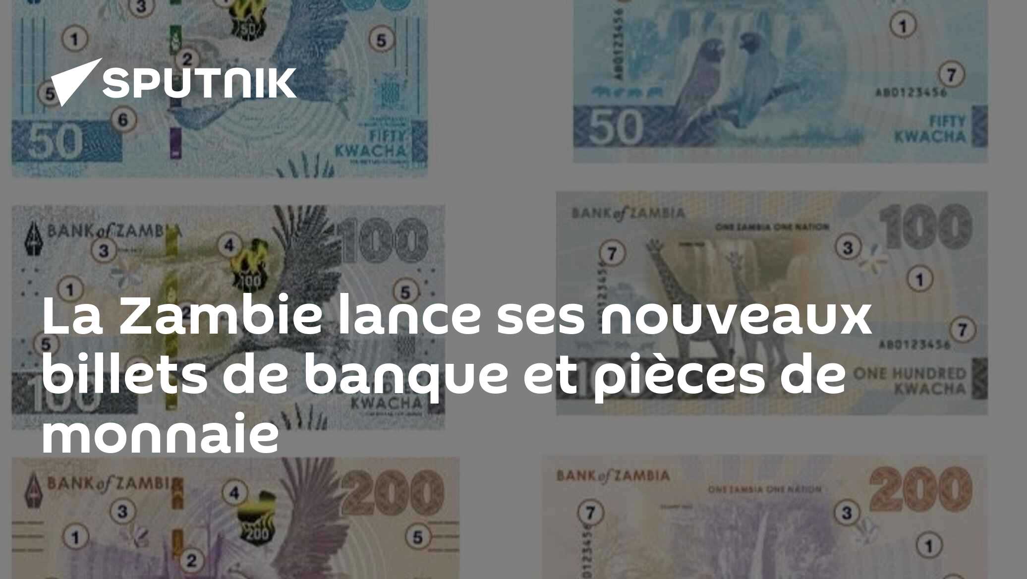 La Zambie lance ses nouveaux billets de banque et pièces de monnaie