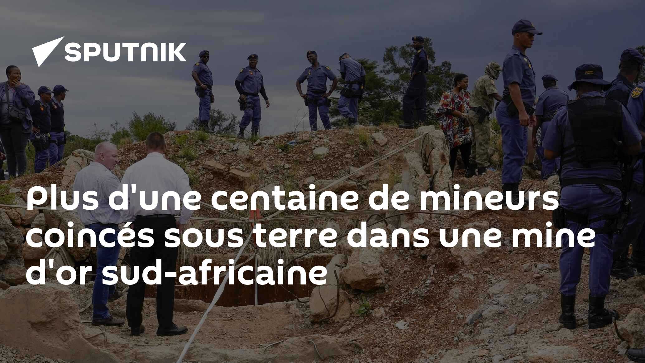 Plus d'une centaine de mineurs coincés sous terre dans une mine d'or sud-africaine