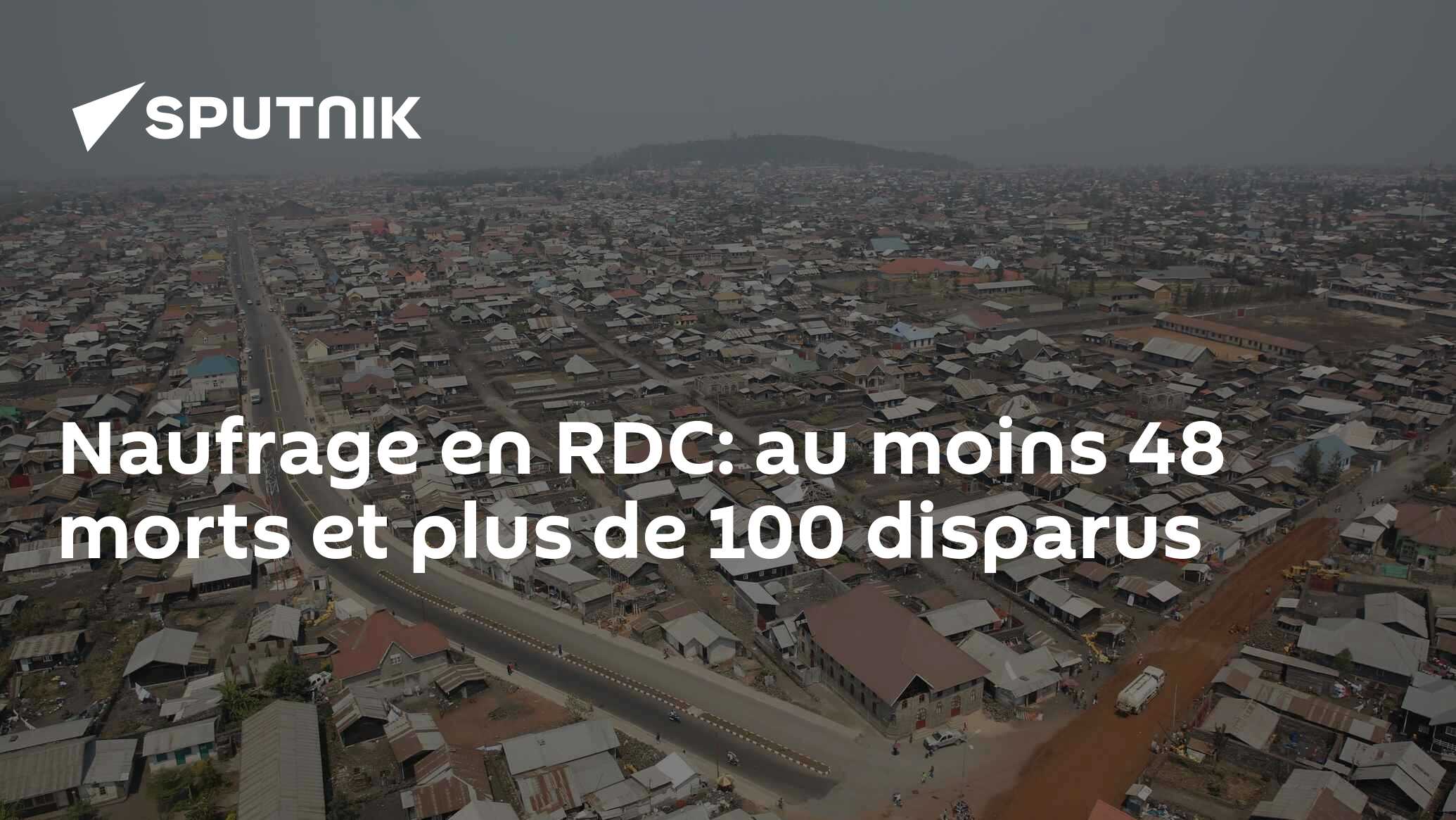 Naufrage en RDC: au moins 48 morts et plus de 100 disparus