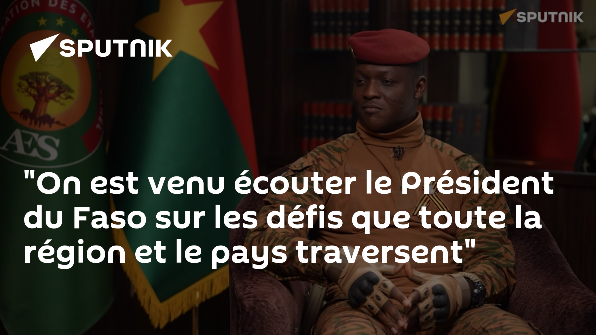 "On est venu écouter le Président du Faso sur les défis que toute la région et le pays traversent"