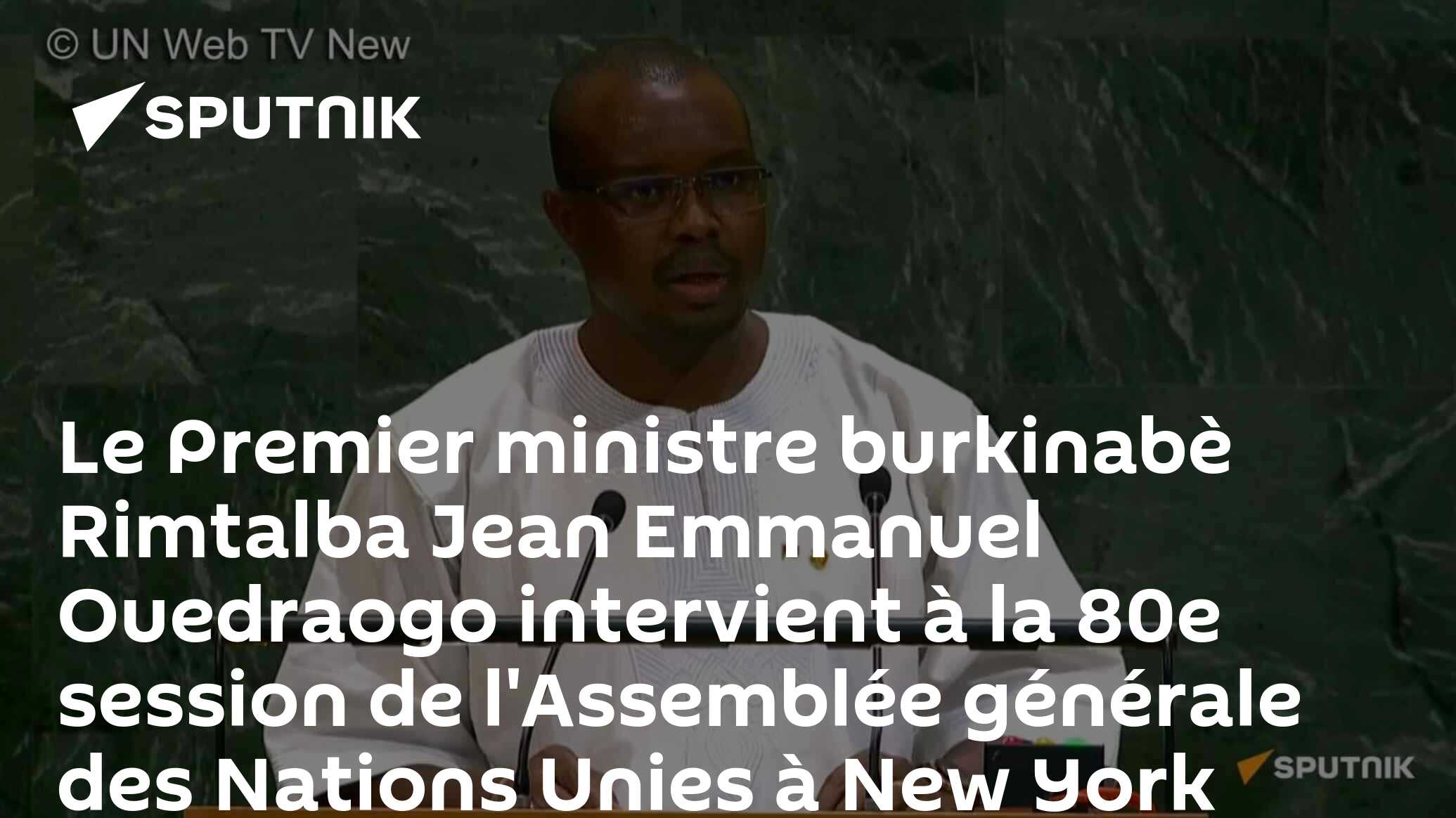 Le Premier ministre burkinabè Rimtalba Jean Emmanuel Ouedraogo ...