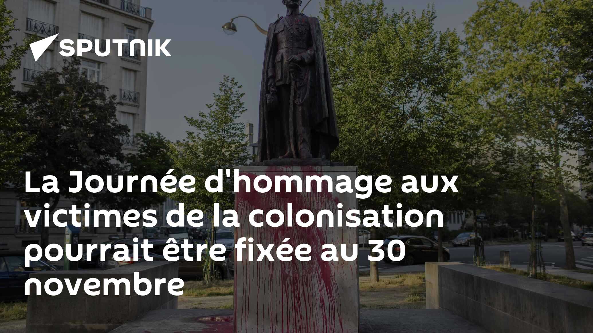 La Journée d'hommage aux victimes de la colonisation pourrait être fixée au 30 novembre