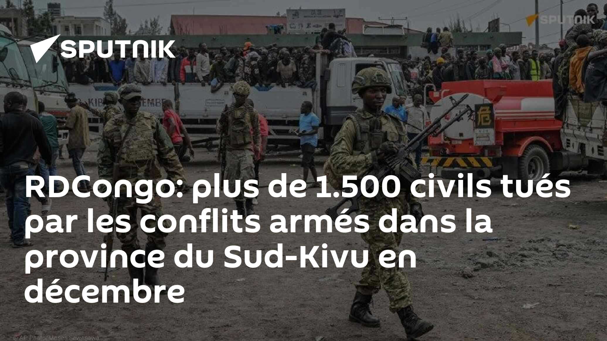 RDCongo: plus de 1.500 civils tués par les conflits armés dans la province du Sud-Kivu en décembre