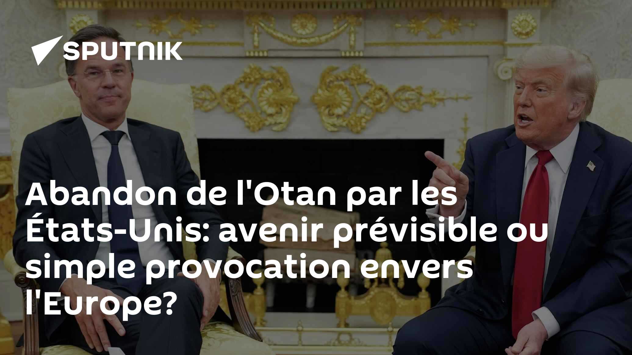 Previsible Abandon de l'Otan par les États-Unis: avenir prévisible ou simple ...