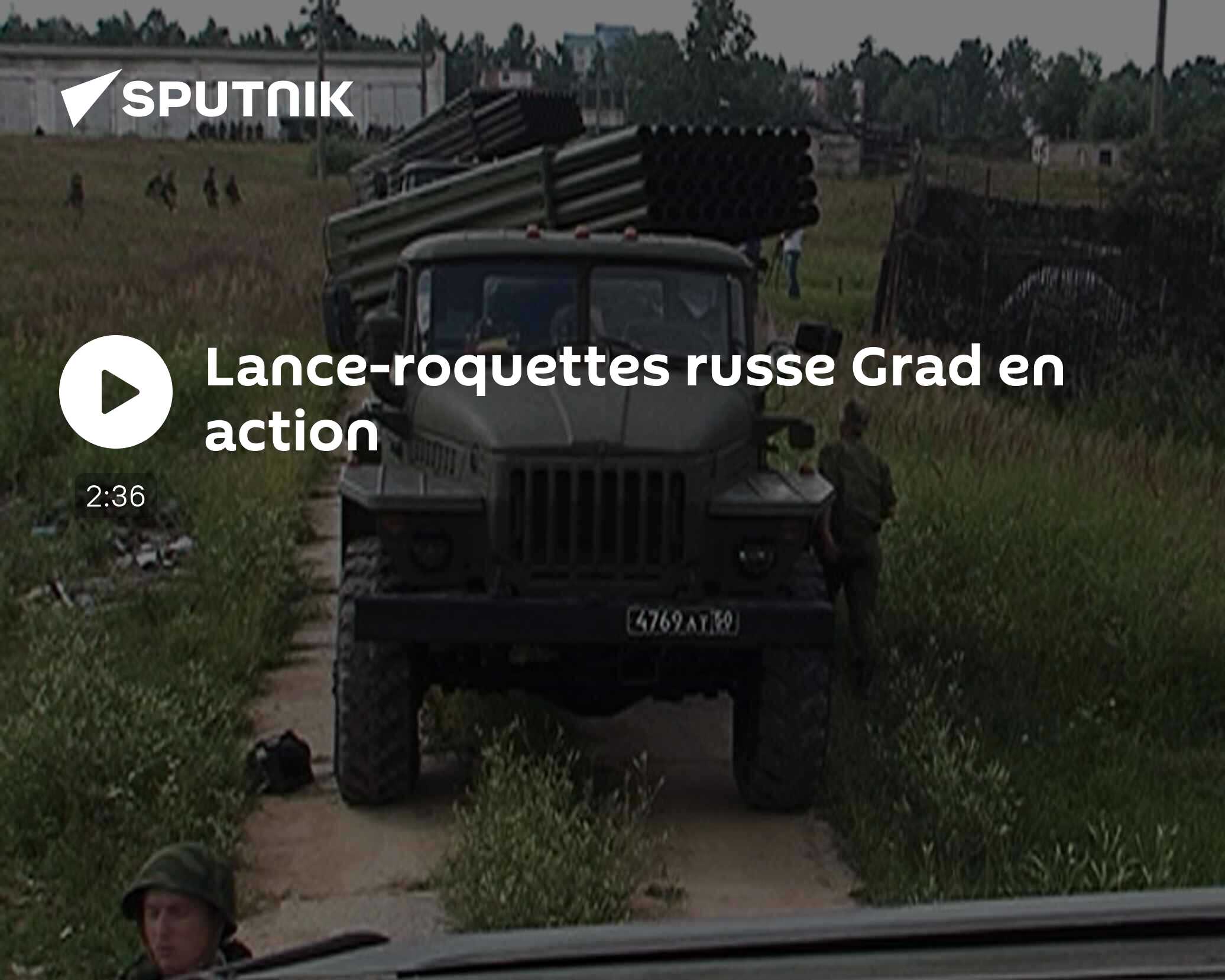 Lance-roquettes russe Grad en action - 14.07.2011, Sputnik Afrique
