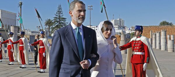Le roi d’Espagne Philippe VI et son épouse Letizia Ortiz au Maroc, 14 février 2019 - Sputnik Afrique