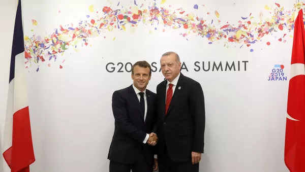 Emmanuel Macron et Recep Tayyip Erdogan - Sputnik Afrique