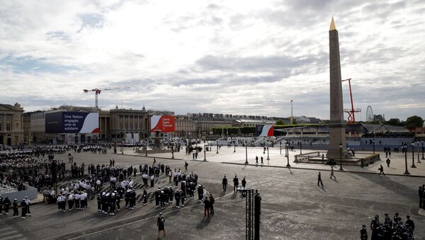 Préparation pour une cérémonie militaire ce 14 juillet 2020 sur la Place de la Concorde - Sputnik Afrique