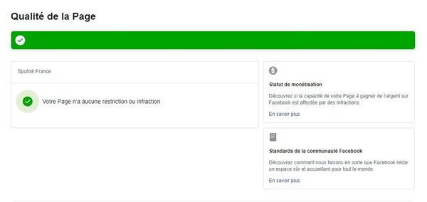 La page Facebook de Sputnik France menacée de désactivation sans aucune explication La page Facebook de Sputnik France menacée de désactivation sans aucune explication - Sputnik Afrique