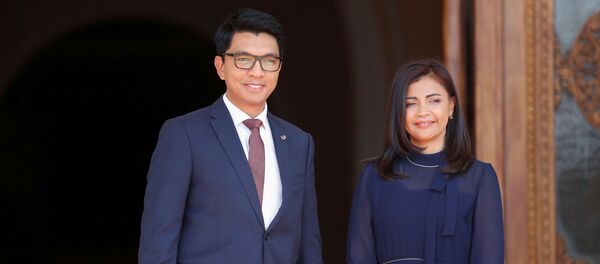 le Président malgache, Andry Rajoelina, avec sa femme - Sputnik Afrique