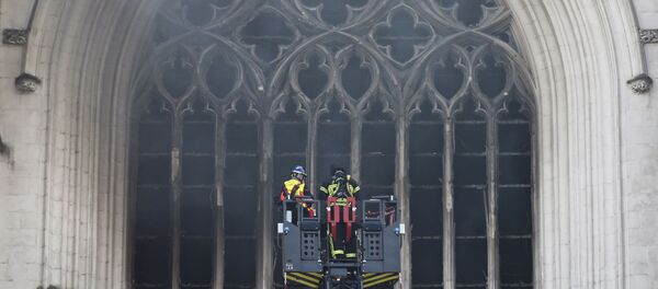 Incendie dans la cathédrale de Nantes  - Sputnik Afrique