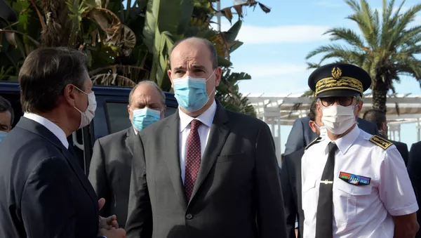 Jean Castex lors de sa visite à Nice, le 25 juillet - Sputnik Afrique
