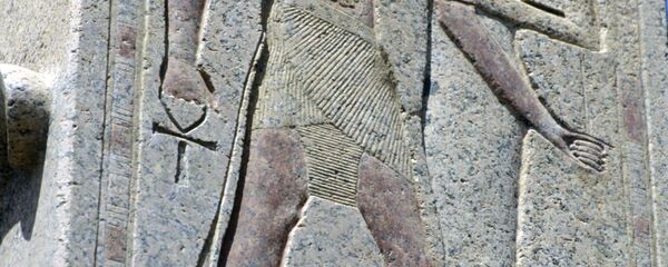 Une scène gravée dans le temple funéraire du pharaon Ramsès III (archive photo) - Sputnik Afrique