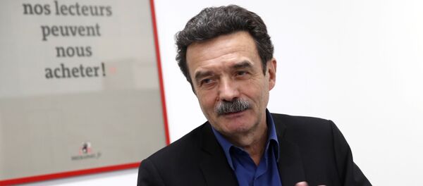 Edwy Plenel dans les locaux de Mediapart  - Sputnik Afrique