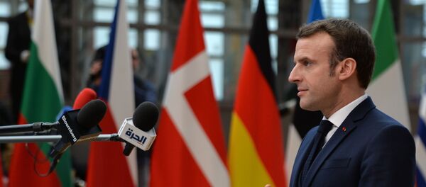 Emmanuel Macron au sommet de l'UE à Bruxelles - Sputnik Afrique