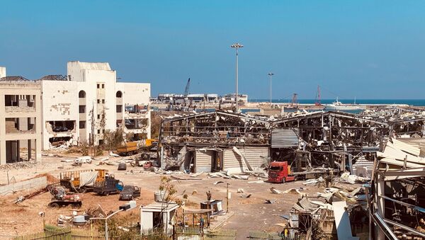 Les conséquences de l'explosion dans le port de Beyrouth, le 4 août - Sputnik Afrique