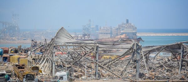 Beyrouth au lendemain de l'explosion de nitrate d'ammonium du 4 août 2020 - Sputnik Afrique