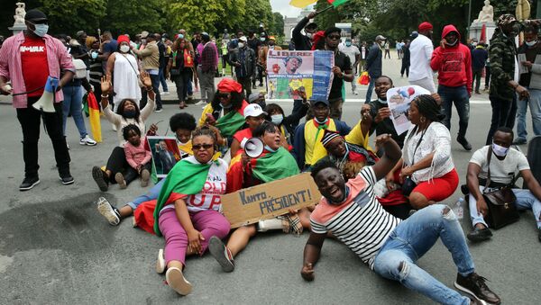Manifestation de la diaspora camerounaise à Bruxelles - Sputnik Afrique