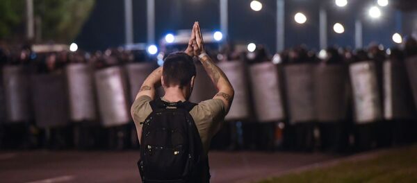 Manifestation à Minsk, 9 août 2020  - Sputnik Afrique