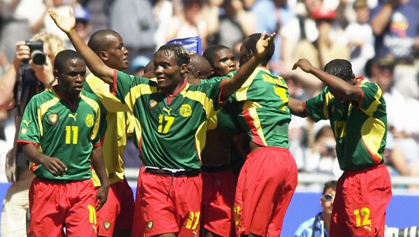 Les Lions du Cameroun lors des Jeux olympiques de Sydney en 2000. - Sputnik Afrique