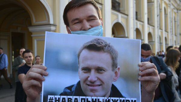 Une action de soutien à Navalny à Saint-Pétersbourg - Sputnik Afrique