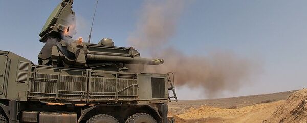 Un système antiaérien Pantsir-S1 lors d'un exercice (archive photo) - Sputnik Afrique
