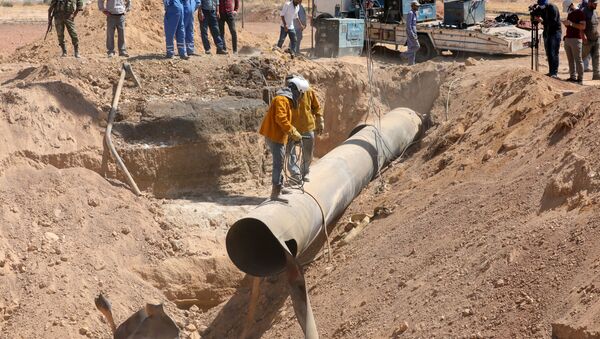 Réparation du gazoduc en Syrie après une attaque de nuit - Sputnik Afrique