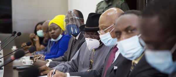 La délégation de la Cedeao venue rencontrer la junte militaire malienne après le coup d'État à Bamako. - Sputnik Afrique