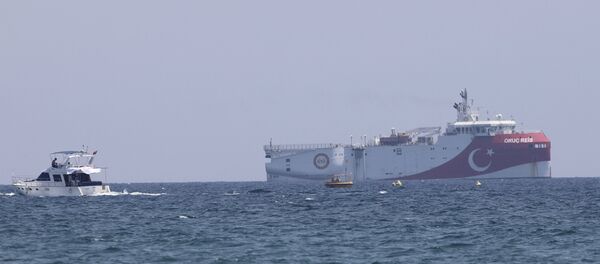 Navire de recherche sismique turc Oruç Reis (archive photo) - Sputnik Afrique