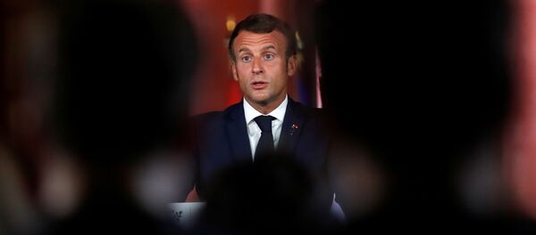 Emmanuel Macron lors de la conférence de presse à Beyrouth, 1er septembre 2020 - Sputnik Afrique