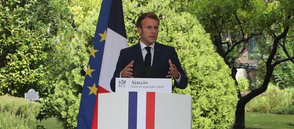 Emmanuel Macron à Ajaccio - Sputnik Afrique